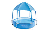 Piscina Hexagonala cu Parasolar Intex, d183 cm, Inaltime piscina 38 cm, Inaltime Totala 165 cm, volum 700 l, IX28209NP
