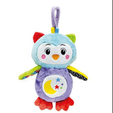 Jucarie de Plus Baby Clementoni - Bufnita cu Lumini si Sunete