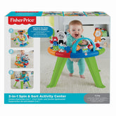 CENTRU DE ACTIVITATI 3IN1 CU SCAUN ROTATIV FISHER PRICE
