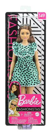 PAPUSA BARBIE FASHIONISTA SATENA CU ROCHITA VERDE