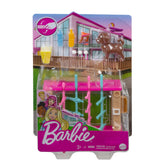 BARBIE SET MOBILIER EXTERIOR CASA BARBIE MASA DE FOTBAL CU ACCESORII
