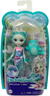 ENCHANTIMALS PAPUSI SI ANIMALUTE NADDIE NARWHAL SI SWORD