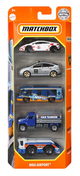 MATCHBOX SET 5 MASINUTE METALICE MBX AIRPORT SCARA 1:64
