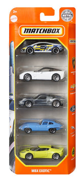 MATCHBOX SET 5 MASINUTE METALICE MBX EXOTIC SCARA 1:64