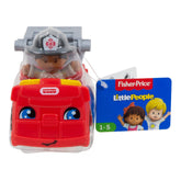 FISHER PRICE LITTLE PEOPLE VEHICUL MASINA DE POMPIERI 10CM