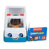 FISHER PRICE LITTLE PEOPLE VEHICUL AMBULANTA 10CM