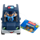 FISHER PRICE LITTLE PEOPLE VEHICUL POLICE 10CM