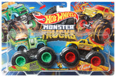 HOT WHEELS MONSTER TRUCK SET 2 MASINI SCARA 1 LA 64 BUNS OF STEEL SI ALL FRIED UP