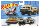 SET CAMION SI MASINA SPORT HOT WHEELS BAJA BATTALION MARO