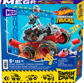 HOT WHEELS MONSTER TRUCK MEGA SET CONSTRUCTIE CURSA BONE SHAKER CRUSH