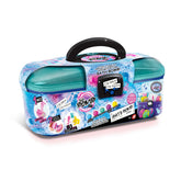 VALIZA CU BOMBITE SPUMANTE CU DECORATIUNI PENTRU BAIE