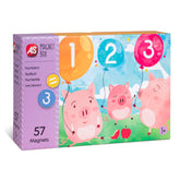 CUTIE MAGNETICA INVATA NUMERELE CU 57 DE PIESE