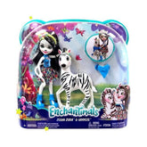 ENCHANTIMALS SET PAPUSA CU ANIMALUT ZEBRA ZELENA