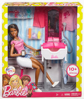 BARBIE SET SALON DE INFRUMUSETARE CU PAPUSA BLONDA