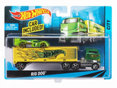 HOT WHEELS SET CAMION SI MASINA SPORT RIG DOG