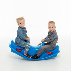 Balansoar pentru copii, 3 locuri Dohany albastru DO2080A