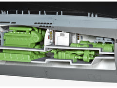 Revell Vapor German Submarine Type Xxi With Interior Rev05078