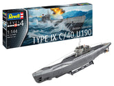 Revell Vapor German Submarine Type Ix C/40 (U190) Rev05167