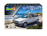 Set cadou 50 Years of VW Golf 1, Revell, model 1:24, detalii realiste, 355x215mm 05636