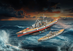 Vapor Revell Gift Set The Legendary Bismarck Scara 1:700 1:1200 Rev05637