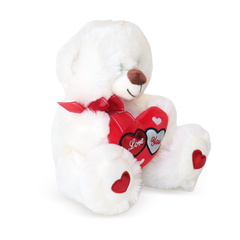 Plus Valentine animalut ursulet cu inima de 20 cm