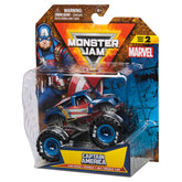 Monster Jam Camionul Gigant Marvel Monster Truck Scara 1/64 Captain America Spm 6069960-20148217