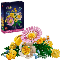 LEGO® Botanicals - Mic buchet luminos 10347, 373 piese, Flori Artificiale, Cadou Ideal pentru Femei