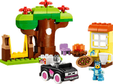 Set de constructie LEGO® DUPLO® Bluey Muffin si Blue, fetele care aduc pizza 10469, Jucarii pentru Copii de 2+ ani, Jucarii pentru Fete si Baieti, Jocuri Educative