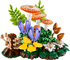 Set de constructie pentru adulti LEGO® Botanicals Ciuperci de padure 11505, Plante Artificiale, Decoratiuni pentru Living, Idee de Cadou pentru Femei si Barbati, 806 piese