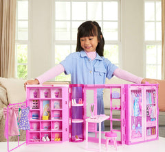 Mattel Set de joc cu papusa Dulapul de vis Barbie + 25 accesorii