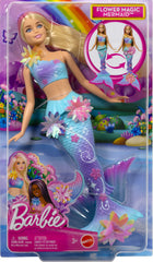 Mattel Papusa Barbie Dreamtopia - Sirena "Magic Flower", cu par blond