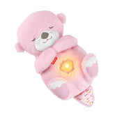 Mattel Jucarie de plus cu lumina, Vidra adormita - roz, 0 luni+