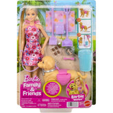 Mattel Papusa cu catelus si accesorii, Barbie Malibu, Family&Friends