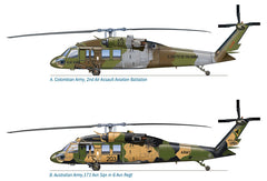 MACHETA ITALERI ELICOPTER UH-60/MH-60 NIGHT RAID SCARA 1:72 IT1328S