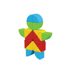 Geomag Magicube Blocks Recycled Crystal, jucărie de construcție magnetică cu 24 de piese      044