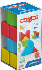 Geomag Magicube Blocks Recycled Crystal, jucărie de construcție magnetică cu 24 de piese      044