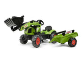 Tractor Falk cu pedale, Claas Arion 410, cu excavator și capotă cu deschidere FK2040ML
