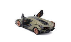 MACHETA BBURAGO 1/24 LAMBORGHINI SIAN FKP 37 METALIC GREEN BB20001-21099