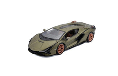 MACHETA BBURAGO 1/24 LAMBORGHINI SIAN FKP 37 METALIC GREEN BB20001-21099