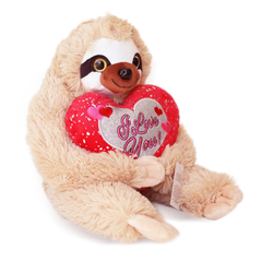 Plus Valentine animalut lenes cu inima de 30 cm