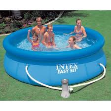 Piscina Intex Easy Set cu inel gonflabil d=305 cm, inaltime 76cm. Sistem de filtrare inclus 28122