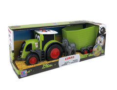 Tractor Claas 870 Axion cu remorca pentru animale 34544
