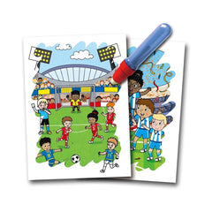 Carte de Colorat cu Apă Galt Water Magic – Fotbal, Reutilizabilă, JGC1150400353