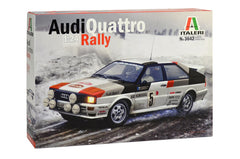 Kit de construit masina de raliu AUDI QUATTRO, Lungime 18.3 cm, Scara 1:24, 3642