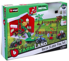Set Farmland Playset Tractor Cu Calut Bb31682Albastru