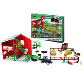 Set Farmland Playset Tractor Cu Calut Bb31682Albastru