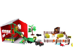 Set Farmland Playset Tractor Cu Calut Bb31682Rosu