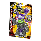 Figurina Goo Jit Zu Stretch Strikers Pachet Erou Deluxe Rockjaw GOJ42930-42932