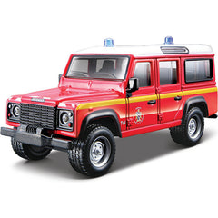 Macheta Bburago Emergency Vehicol Jeep Pompieri Rosu Scara 1/50 Bb32025-32003