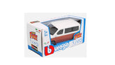 Machete Bburago 1/43 Street Fire-Set 2-Volkswagen T6 1 Transporer Alb/Portocaliu Bb30002-30434-30455